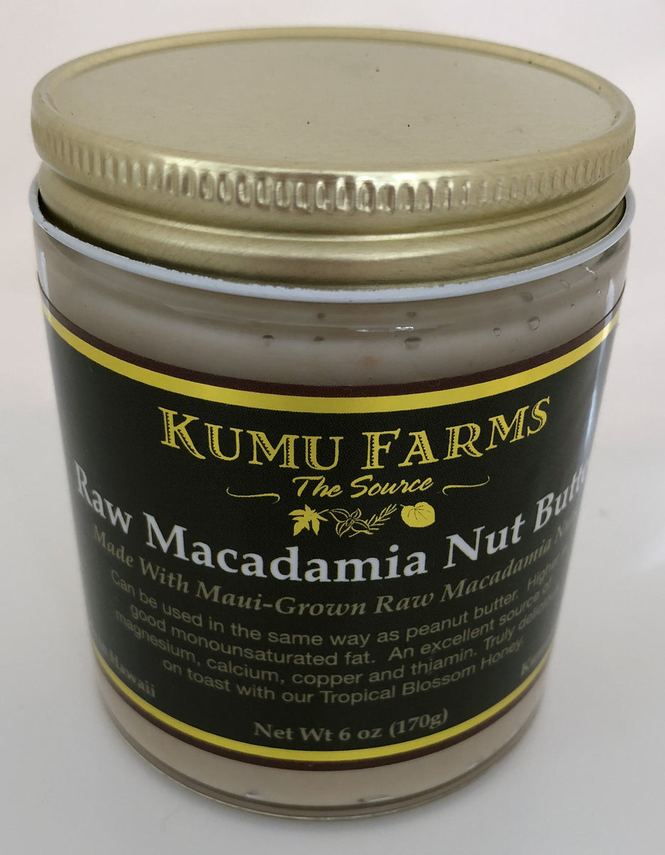 Raw Macadamia Nut Butter Kumu Farms Kumu Farms Maui