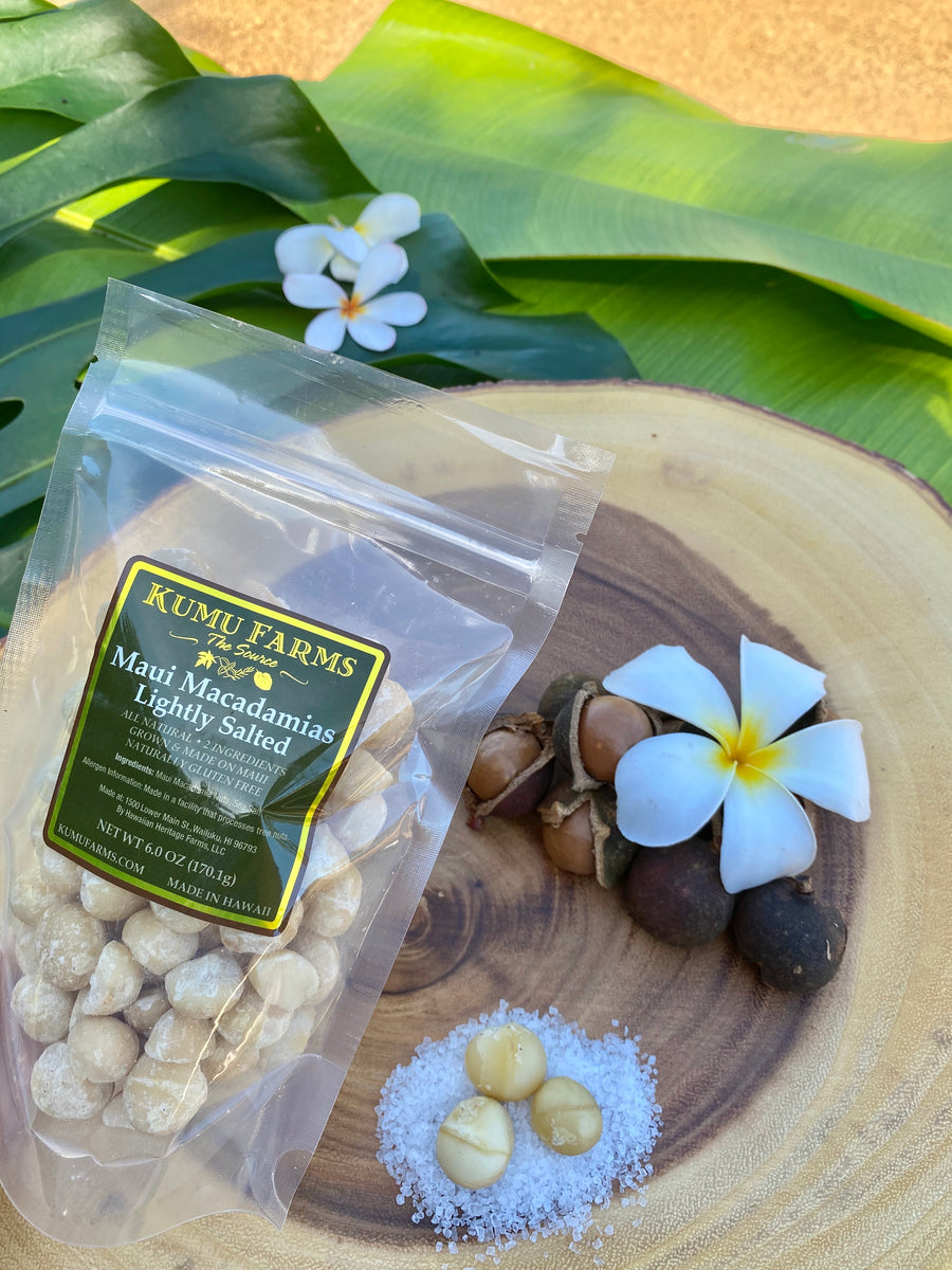 Maui Macadamia Nuts Lightly Salted Kumu Farms Maui
