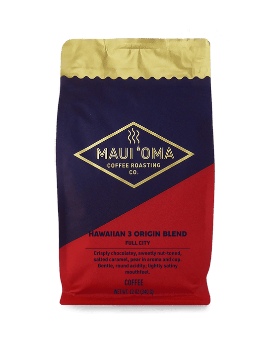 100% Hawaiian 3 Island Blend-12oz Whole Bean