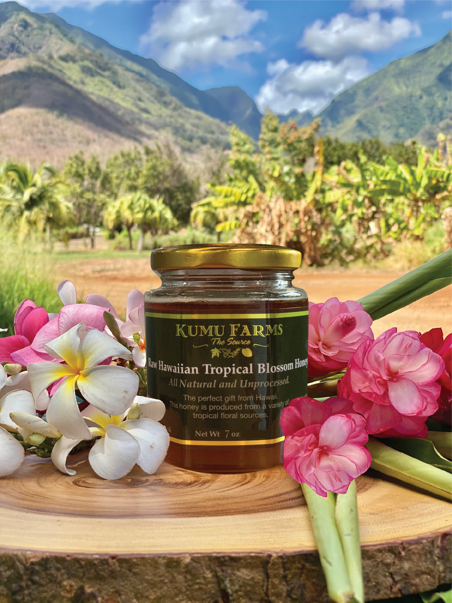 Raw Hawaiian Tropical Blossom Honey Kumu Farms Kumu Farms Maui