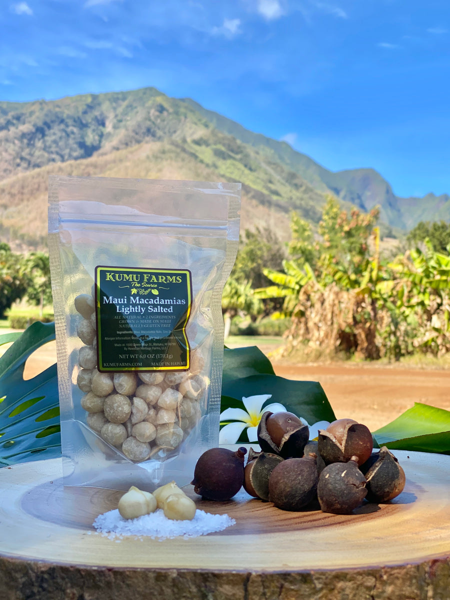 Maui Macadamia Nuts - Lightly Salted – Kumu Farms Maui